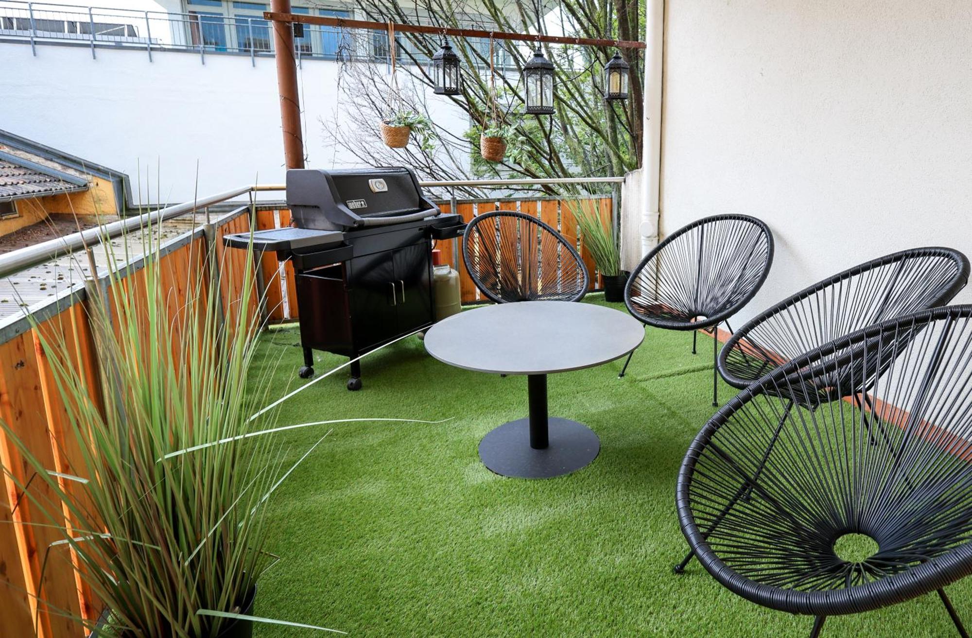 3 Zimmer Naehe Von Europapark Garage Balkon Grill Оффенбург Экстерьер фото